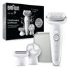 Braun - Epilatore Silk-épil 9 9-061-bianco/argento