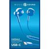 Cellularline - Auricolare Cuffia Aucapsulemstypecb-blu