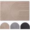 Blumtal zerbino esterno 40x60 cm - tappeto ingresso interno antiscivolo - zerbino da esterno con motivo - tappeti da esterno per porta d'ingresso - tappeto antiscivolo in poliestere resistente - Beige