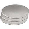 KITCHENDREAM Piatto per torta Cake-Drum, stabile, rotondo, diametro 30 cm, altezza 1,2 cm, per il trasporto di torte, riutilizzabile, stabile, argento