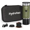Hydrofast Macchina per caffè espresso portatile con batteria da 9600 mAh, design ultraleggero, macchina per caffè da viaggio, autoriscaldante da 20 bar, con capsule NS e fondo, per camper