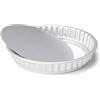 patisse Stampo professionale per quiche con fondo sciolto, in alluminio e senza rivestimento antiaderente - argento, Ø 26 cm