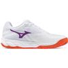 Mizuno Scarpa da Tennis Donna Mizuno Wave Enforce Court 2 CC Bianco Arancione Viola