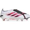 Adidas Scarpa da Calcio Uomo Adidas Predator Elite Fold-Over Tongue Terreni Morbidi Bianco Rosa Nero