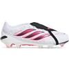 Adidas Scarpa da Calcio Uomo Adidas Predator Pro Fold-Over Tongue Terreni Compatti Bianco Rosa Nero
