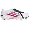 Adidas Scarpa da Calcio Uomo Adidas Predator Pro Fold-Over Tongue Terreni Morbidi Bianco Rosa Nero
