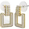 SANICO Srl BJT424 ORECCHINI FULL/CRISTALLI MULTICOLOR 20MM GOLD PLATED
