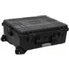 vidaXL Valigetta da Volo con Ruote Nera 63x50x23 cm in PP