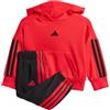 adidas Mixte bébé ESSENTIALS HOODED JOGGER, Pure Ruby/Black/Black, 6-9 Months