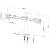 XIAOMI Techly Braccio per doppio monitor 13-27 pollici 20 kg