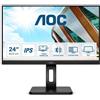 Aoc MONITOR AOC LED 23.8" Wide Q24P2Q IPS 2560x1440 4ms 250cd/mq 50.000.000:1 2x2W M