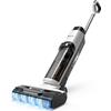 Hearten Aspirapolvere Lavapavimenti, 25kPa con Acqua elettrolizzata, Auto Pulizia, Autopropulsione, Guida Vocale, Anti-avvolgimento, Pulizia Bordi, Display LED, Motore Brushless, Basso Rumore
