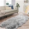 ORINOVA Tappeto Peloso Grau 120x180 cm Rug Camera da Letto Morbido Tappeti Scendiletto Lavabile in Lavatrice Moderno Salotto