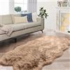 ORINOVA Tappeto Peloso Beige 120x180 cm Rug Scendiletto Camera da Letto Tappeti Morbido Lavabile in Lavatrice Moderno Salotto