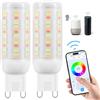 I-SHUNFA Wi-Fi RGBCW Smart G9 Lampadine LED,Compatibile Alexa/Google Home