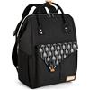 Lekebaby Zaino Mamma Multifunzione - Impermeabile Zaino Fasciatoio Neonato Grande Capacità e Spazioso con Fasciatoio Portatile e Ganci Passeggino, Tasche Isolanti, Ideale per Viaggio, Mamma e Papà