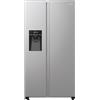 Hisense RS5P535NTCE Side-by-Side, frigorifero da 376 litri, congelatore da 190 litri, Total NoFrost, Multi AirFlow, FastFreeze, classe di efficienza energetica E, 178,6 cm x 91,5 cm, acciaio inox