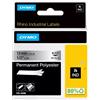 DYMO NASTRO POLIESTERE PERMANENTE 12mm x 5.5mt nero su metallo 18486 RHINO (Conf.5)