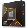 AMD CPU AMD RYZEN 7 9700X 3.8GHz (5,5GHz max) 4nm 8CORE 40MB-L2+L3 100-100001404WOF AM5 65W Radeon BOX NO COOLER - Garanzia 3 anni - 0730143315593