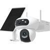 EZVIZ HB90X + 8W SOLAR PANEL Telecamera da esterno motorizzata 4G + Wifi - Rotazione telecamera superiore e inferiore - Batteria 10400 mAh - Pannello Solare 8 W - Risoluzione 4MP+4MP - EZHB90X4G-KIT