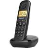 GIGASET START 100 BLACK Cordless DECT/GAP. Funzioni generali: display illuminato, 5 suonerie polifoniche e 5 semplici melodie, rubrica 50 numeri - SMSTART100