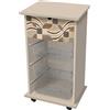 LUPIA - Carrello Portafrutta Tortora Linea Leaves Tiles Vintage - h85x40x45 cm