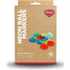MASTERS GOLF NEON BALL MARKERS X12 Marcatori posizione pallina