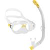 CRESSI COMBO MAREA JR + TOP TRASP/GIALLO Maschera Snorkel