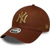 NEW ERA FEMALE METALLIC LOGO 9FORTY YORK YANKEE Cappellino Donna