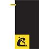 CRESSI ASCIUGAMANO MICROFIBRA DOUBLE FACE VELA NERO/GIALLO XS in