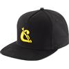 CRESSI CAPPELLINO BASEBALL FLAT NERO/GIALLO