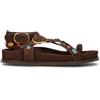 TWIN SET-SIMONA BARBIERI Sandalo donna marrone in suede