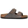 BIRKENSTOCK ARIZONA Ciabatta uomo grigia in pelle