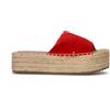 XTI FOOTWEAR Ciabatta donna rossa in suede