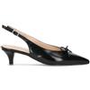 PHIL MELVIS Slingback donna nera in pelle