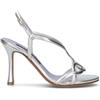 ALBANO Sandalo argento in pelle
