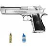 ECOMMUR Pistola Airsoft Desert Eagle .50AE GBB (6 MM) | Pistola Green Gas blowback + Bottiglia cybergun + bottiglia di palline (Potenza: 0,54 joule)