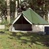 SKTQYQO Tenda Tipi Verde Militare 250x250 cm Poliestere Acciaio