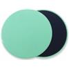 LeeQinersw Disco Pilates Scivolante Dischi Scorrevoli Slider Fitness Attrezzo Cor Morbido per Superfici Lato Liscio per Moquette Allenamento Total Body a Basso, Green