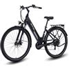 SPATIAL E-Bike da Città 29, Uomo e Donna, Batteria 48 V 12 Ah 576 Wh, Autonomia 55 km, 7 Velocità, 40 Nm, Display LCD, Telaio in Alluminio, Forcella Ammortizzata, Freni a Disco