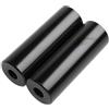 Lapiglo Pedane per bici in acciaio, 10 mm, anteriori, 14 mm, posteriori, poggiapiedi antiscivolo per bicicletta, per trucchi freestyle, colore nero (A)