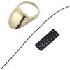 Lapiglo Anello di protezione per pollice in ottone per arco tradizionale ricurvo stile orientale accessori di sicurezza 18-24 mm (22 mm)