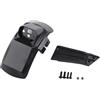 Lapiglo Set parafango posteriore per kukirin G2 Pro DB con staffa di stabilizzazione e fanale posteriore a LED, in ABS per paraspruzzi, colore nero (set parafango posteriore)