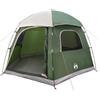 SKTQYQO Tenda Igloo 6 Posti Verde Impermeabile 388x350x230 cm