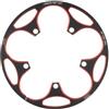 Generic 130BCD 50T-54T 56T-60T Guarnitura for Bicicletta da Strada Piastra Protettiva in Lega di Alluminio Pignone a Disco Singolo Ingranaggio Copertura Protettiva Resistente(56T-60T,Red Disc)
