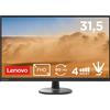 LENOVO D32-40 Monitor, 31,5 ", Full-HD, 1920 x 1080 Pixel, tempo di risposta 4 ms, refresh rate 60 Hz