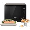 PANASONIC MICROONDE COMBINATO PANASONIC NN-CS88LBEPG, capacità 31 l, potenza microonde max 1000 W, Funzione grill, Potenza grill 1300 inverter, 7 livelli di potenza, vapore, NERO