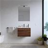 DEGHI Mobile bagno sospeso 60 cm rovere deciso con lavabo - Koda