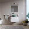 DEGHI Mobile bagno sospeso 60 cm bianco opaco con top - Koda