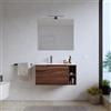 DEGHI Mobile bagno sospeso 80 cm rovere deciso con lavabo - Koda Pop